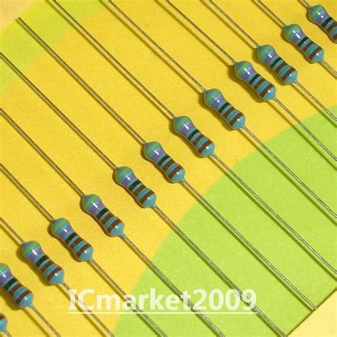 1000 PCS 1 4W 4 7K 1 1 4 WATT 4 7KOhm 4K7 Ohm Film Resistor 0 25W 4