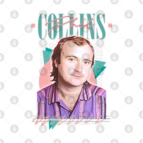 Phil Collins Retro 80s Aesthetic Fan Design Phil Collins T