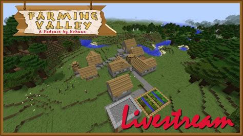 Minecraft Farming Valley LIVE YouTube