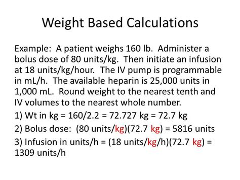 Heparin Drip Chart