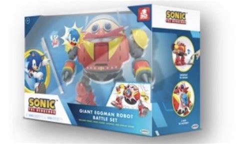 Sonic The Hedgehog Giant Eggman Robot Battle Set With Catapult 30th