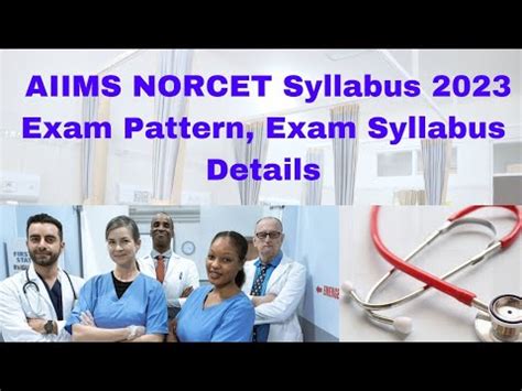 Aiims Norcet Syllabus Exam Pattern Exam Syllabus Details