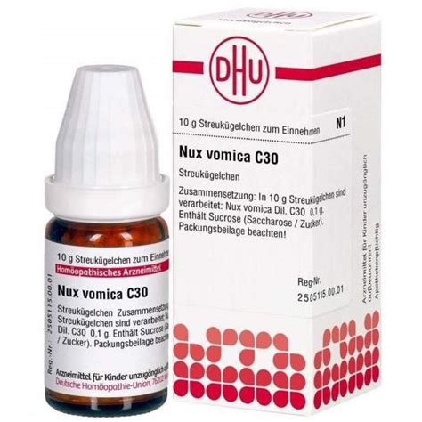 Nux vomica C30 Globuli DHU 10g Löwen Apotheke24