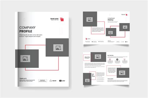 Company Profile Bi Fold Brochure Template Design 9461206 Vector Art At