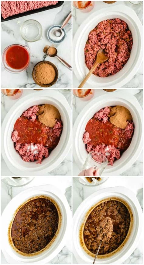 Slow Cooker Beef Tacos Crockpot Taco Meat Recipe The Cookie Rookie