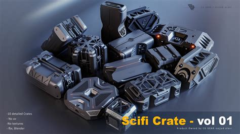 Artstation Sci Fi Crate Resources