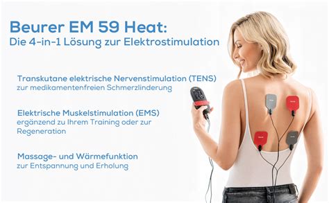 Beurer EM 59 89 Heat Elektroden Nachkaufset Mit 8 Selbsthaftenden Gel