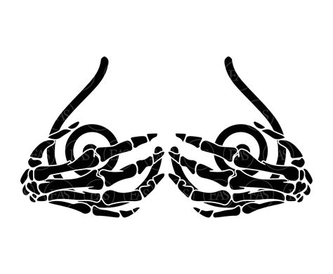 Skeleton Boob Hands Svg Tits Svg I Love Boobies Svg Vector Etsy Australia