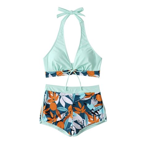 Women Swimwear High Waist Bikini Sets Summer Sexy Swimsuit Pcs Bathing