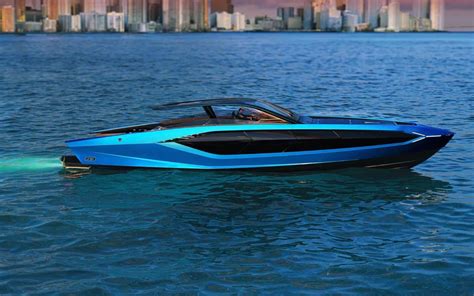 The $3.5 million Lamborghini 63 yacht launches in Blu Uranus