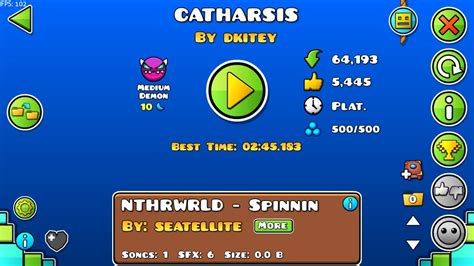 Geometry Dash Catharsis Medium Demon Youtube