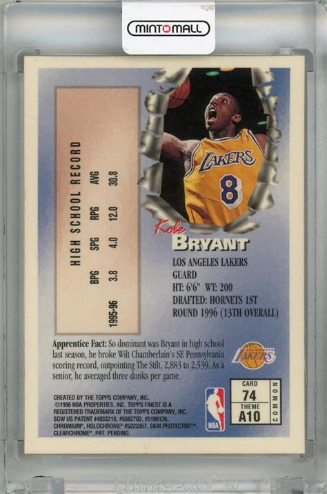 ミントモール MINT 浦和店 1996 97 Topps Finest Los Angeles Lakers Kobe Bryant 74