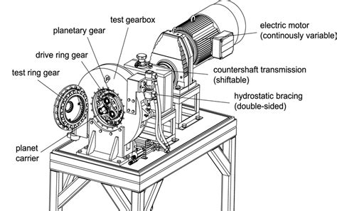 fzg test rig  internal gears schematically