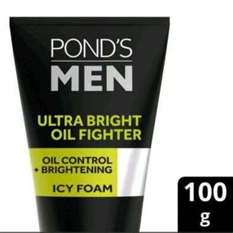 Jual Ponds Men Ultra Bright Oil Fighter 100gr Shopee Indonesia