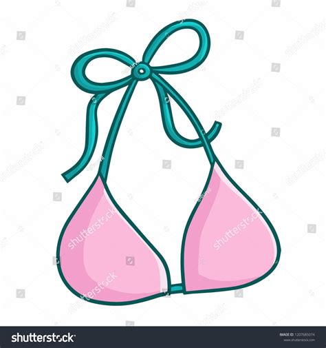 Cute Funny Sexy Pink Bikini Beach Stock Vector Royalty Free 1207685074 Shutterstock