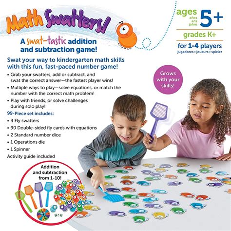 Math Swatters Addition Subtraction Game Learning Resources