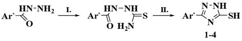 The Synthesis Of 3 Aryl 5 Mercapto 1 2 4 Triazole Derivatives Reaction