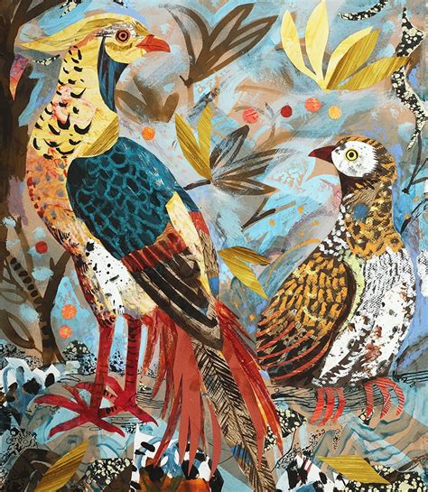 Mark Hearld Canns Down Press Bird Art Bird Artwork Nature Collage