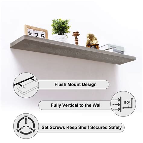 Axeman Inch Floating Fireplace Mantel Shelves Deep Wood Shelves