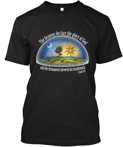 Amazon Flat Earth Psalm The Firmament Black T Shirt