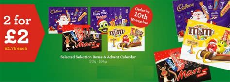 2 for £2 On Selected Advent Calendars & Selection Boxes @ Morrisons