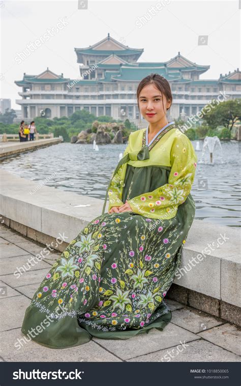 Pyongyang North Koreaaugust152016asian Woman Wears North Stock Photo ...