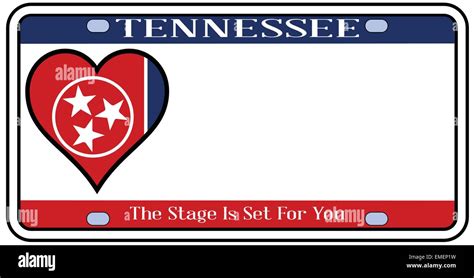 Tennessee State License Plate Stock Vector Image & Art - Alamy