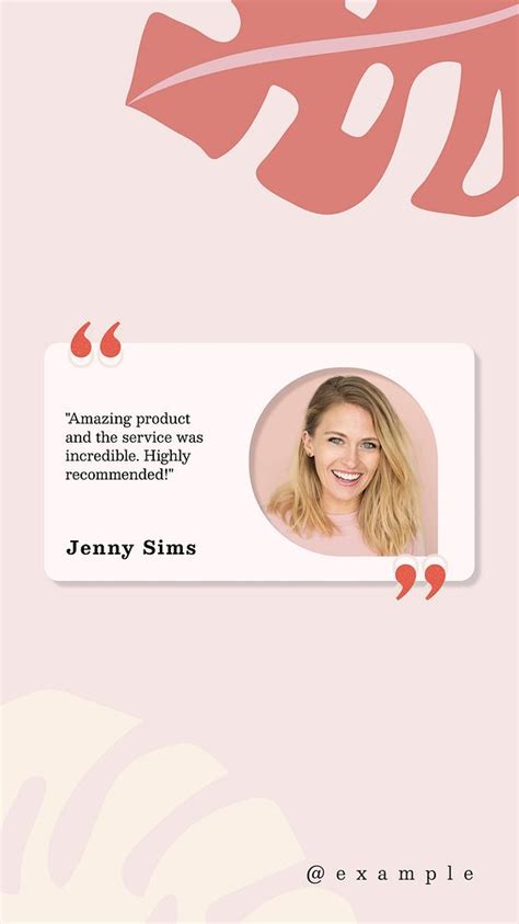 Testimonial Instagram Story Template Free Photo Rawpixel