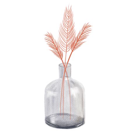 Chalk Painting Png Picture Small Fresh Hand Painted Chalk Painting Glass Feather Vase Design