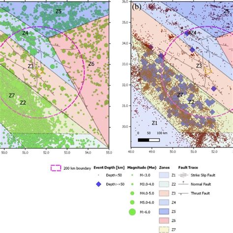 Delineation Of The Boundaries Of The Proposed Source Zonation Of