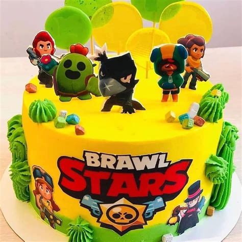 Bolo Decorado Tema Brawl Stars