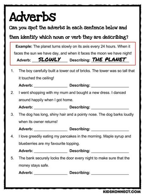 Comparing Adverbs Worksheets