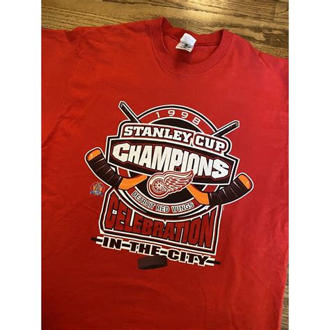 Starter Vintage Starter Detroit Red Wings Stanley Cup T Shirt