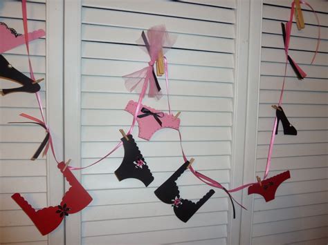 Chic Lingerie Shower Decorations