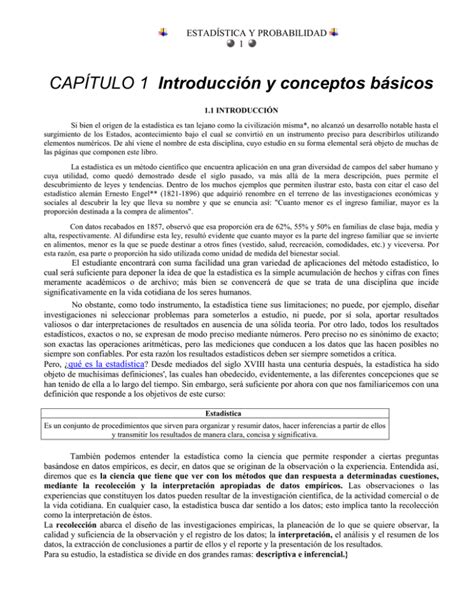 Cap Tulo Introducci N Y Conceptos B Sicos