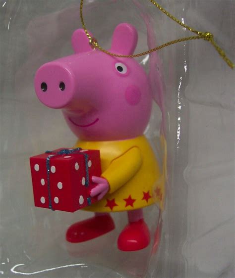 PEPPA PIG with present CHRISTMAS TREE ORNAMENT NEW - Other