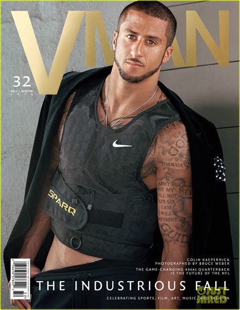 NFL Player Colin Kaepernick Bares Amazing Abs For V Man Photo