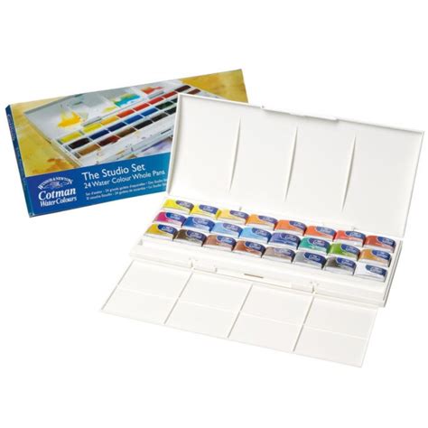 Winsor Newton Cotman Water Colour Studio Set Of Whole Pans