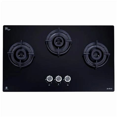 Elica Flexi 375 Lotus Three Burner Gas Stove Stainless Steel At Rs