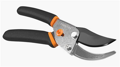 Fiskars Bypass Hand Pruner 3d Model Cgtrader