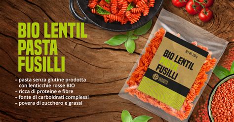 Pasta Di Lenticchie BIO Fusilli VanaVita GymBeam It