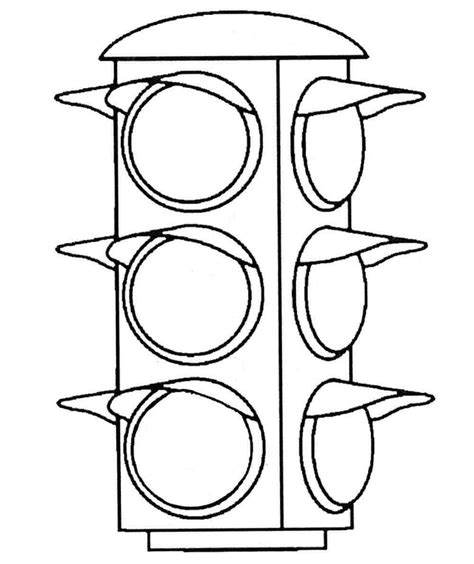 Traffic Light Printable Coloring Pages Coloring Cool