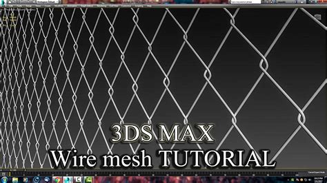 3DS MaX Tutorial Modeling Wire Mesh With Spline YouTube