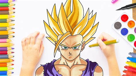 Como Dibujar A Gohan Ssj2 Paso A Paso How To Draw Gohan Ssj2 Images