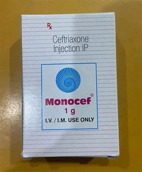 1g Monocef Ceftriaxone Injection At Rs 252 Vial In Malegaon ID