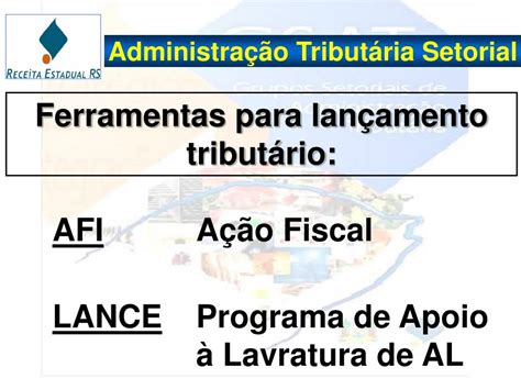 PPT ADMINISTRAÇÃO TRIBUTÁRIA SETORIAL A nova relação Fisco