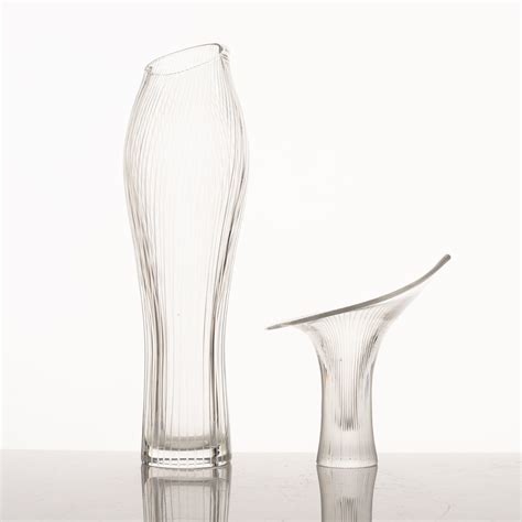 Tapio Wirkkala Vaser 2 St Glas Iittala Finland Bukowskis