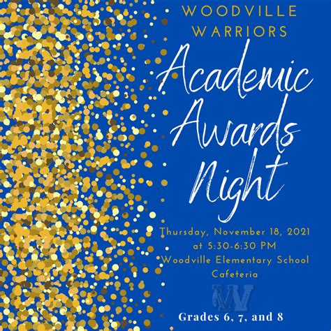 Academic Awards Assembly Announcement Woodville Union School District