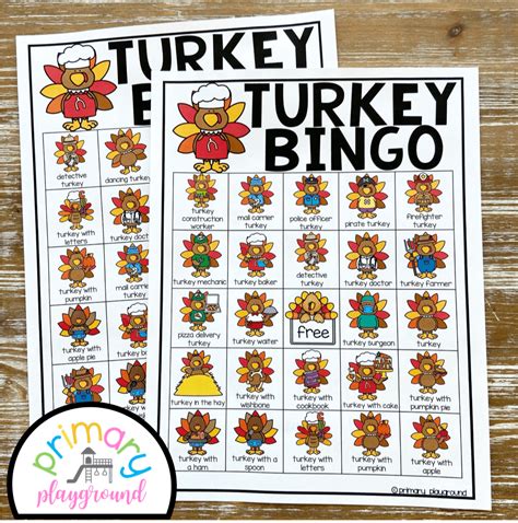 Turkey Bingo - Primary Playground