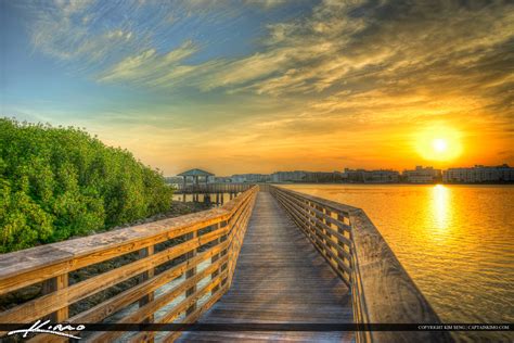 Boardwalk at Waterway Lake Worth Florida | HDR Photography by Captain Kimo